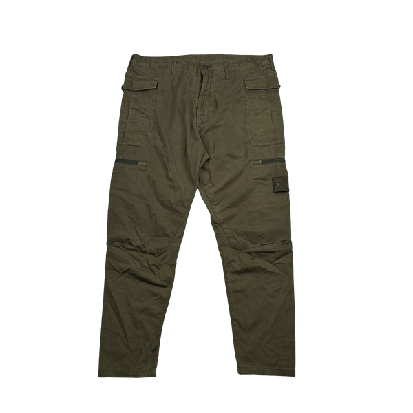 Stone Island 2017 RE T Khaki Ghost Cargo Trousers - 34"