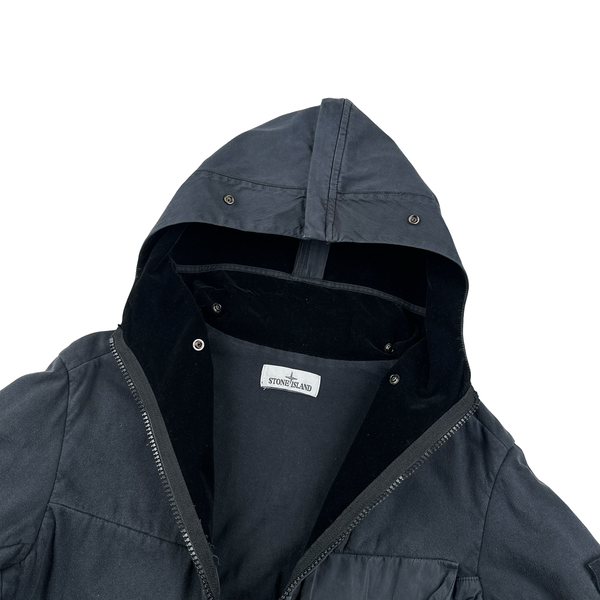 Stone Island 2016 Jersey Shell Split Velvet Hood Jacket - Small