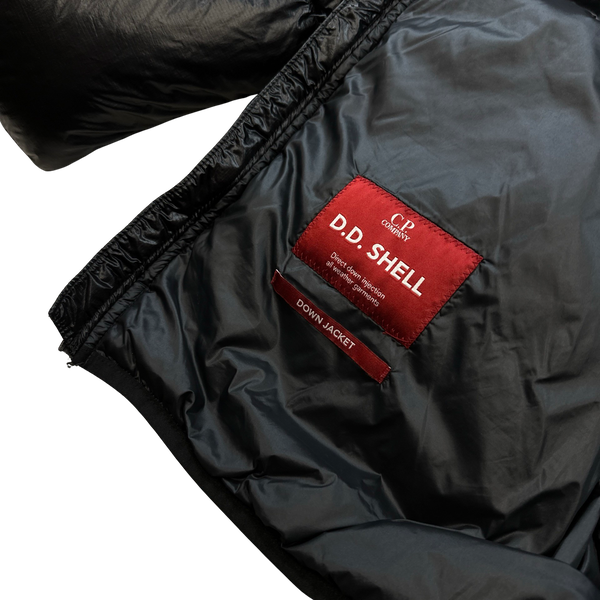 CP Company Black D D Shell Goggle Puffer Jacket - Age 14