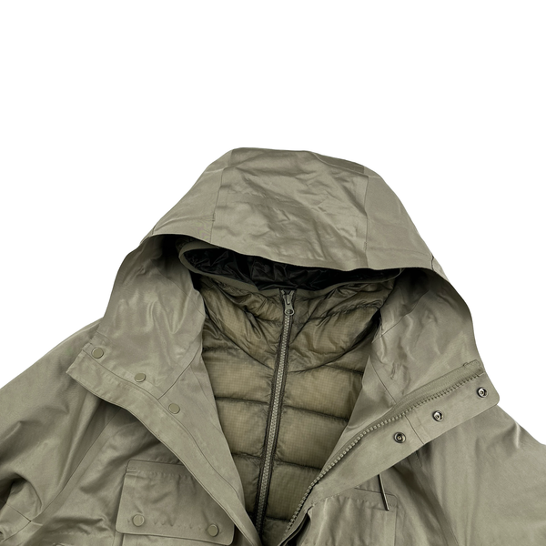 CP Company Khaki Removable DD Lined Dynatec Metropolis Jacket - Small