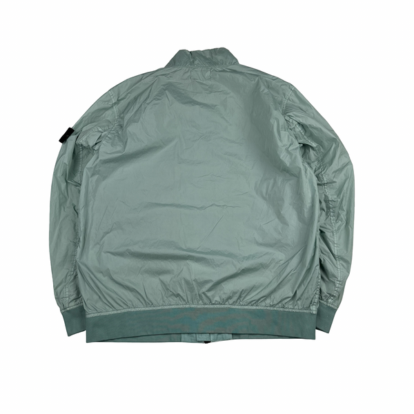 Stone Island 2023 Aquamarine Green Garment Dyed Crinkle Reps Jacket - XXL