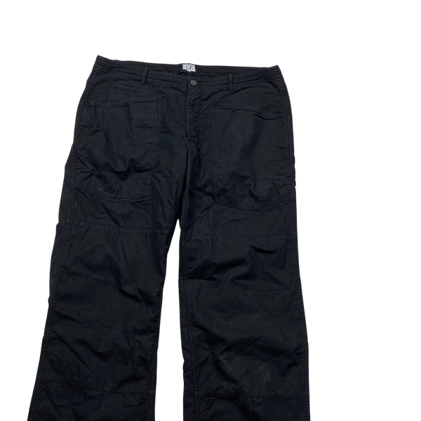 CP Company Loose Fit Black Cargos - 38"