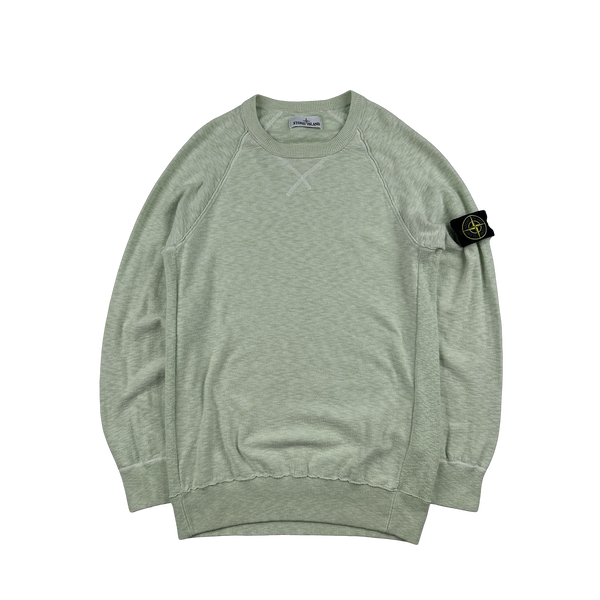 Stone Island 2018 Mint Marl Crewneck Sweatshirt - Medium