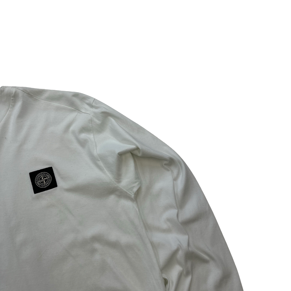 Stone Island 2020 White Longsleeve T Shirt - Small