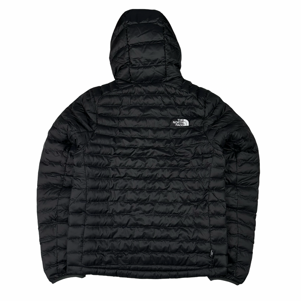 North Face Black Circular Down Hooded Puffer Jacket - Small