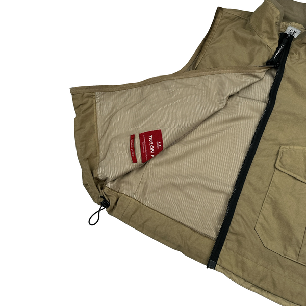 CP Company Khaki Green Taylon P Utility Gilet - Small