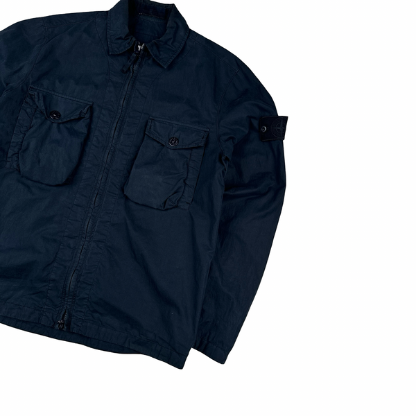Stone Island 2019 Navy Ghost Overshirt - Small