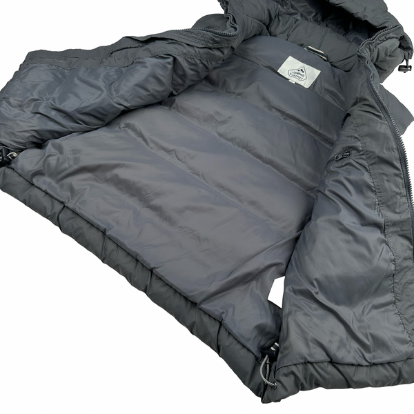 Pyrenex Grey Pure French Down Hooded Puffer Gilet Jacket - Medium