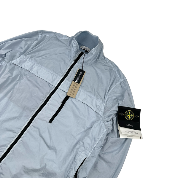 Stone Island 2024 New Season Blue Garment Dyed Crinkle Reps R-NY Jacket - XXL