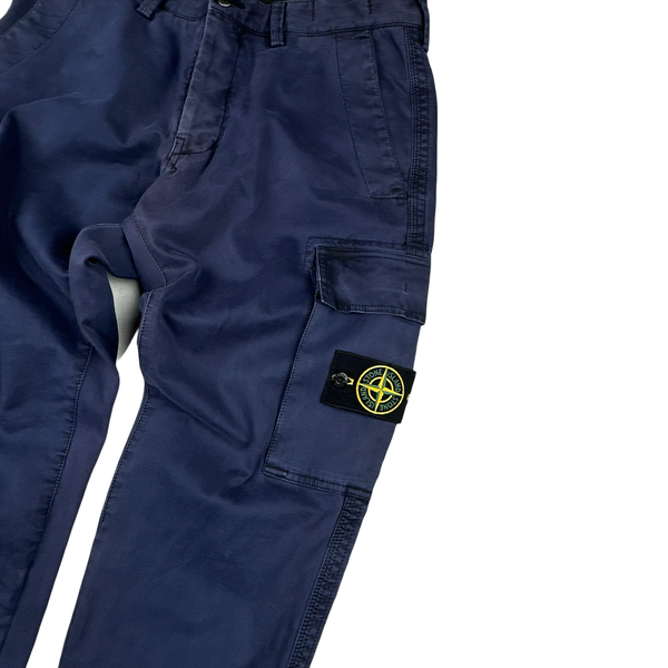 Stone Island Midnight Blue Cargo Trousers - Small