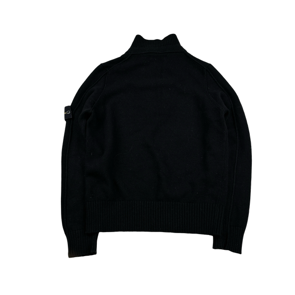 Stone Island 2009 Black Wool Pullover Knit - Medium