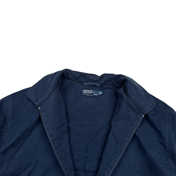 Ralph Lauren Navy Harrington Zipped Jacket - XL