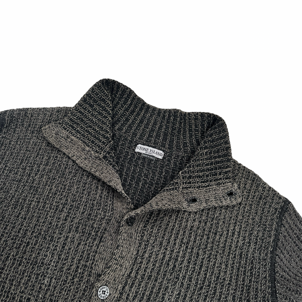 Stone Island Vintage 2003 Thick Knit Button Up Cardigan - XXL