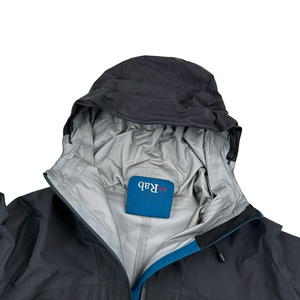 RAB Extreme Blue/Grey Event Zipped Waterproof Rain Jacket - Medium