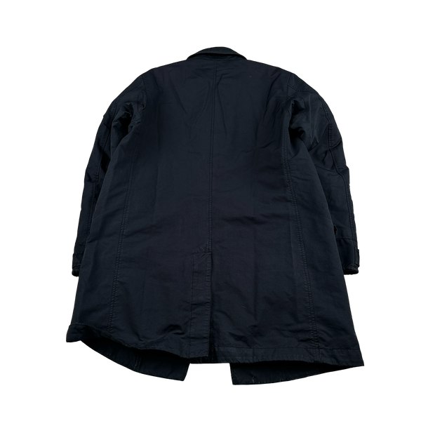 Stone Island 2017 Navy David TC Primaloft Lined Long Jacket - Large