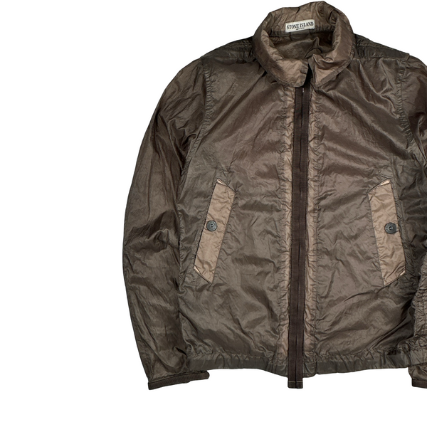 Stone Island 2006 Brown Paul Harvey Hyperlight Nylon Jacket - Medium