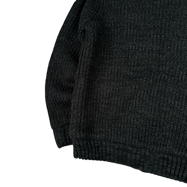 Schott Grey Fleece Lined Thick Wool Jacket - Large
