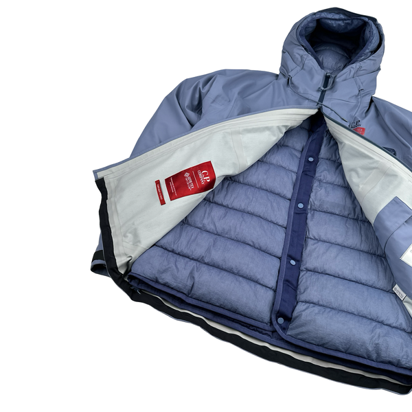 CP Company Lilac Goretex Infinium Waterproof Down Liner Jacket - XL
