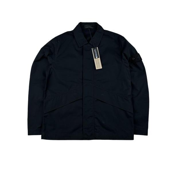 Stone Island 2024 New Season Black Ghost Piece Overshirt - Large
