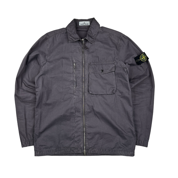 Stone Island 2019 Lilac Cotton Overshirt - Large