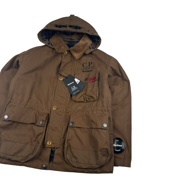 ジャケット・アウター Barbour x CP Company 500Miglia waxjacket CP Company x Barbour Brown Multi Pocket 500 Mille Waxed Jacket