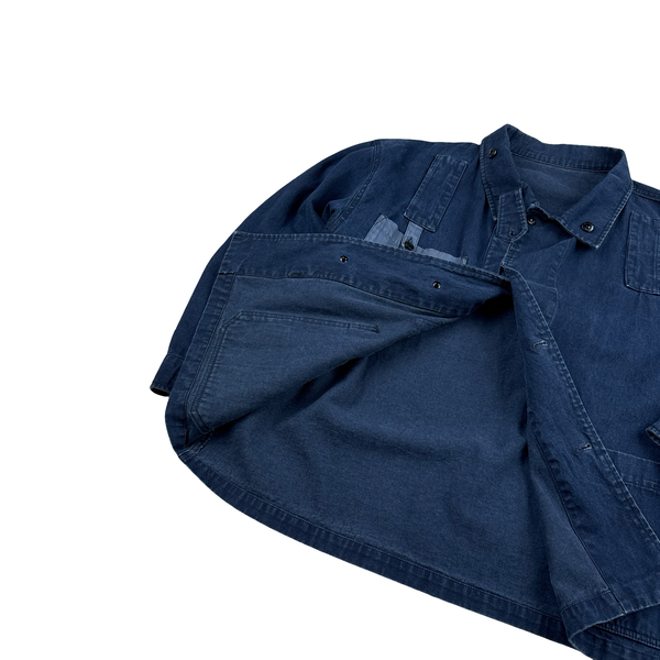 Stone Island Marina Vintage Vertical Badge Denim Jacket - XL