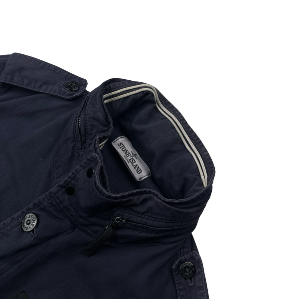 Stone Island 2012 Navy Army Tex Cotton 01 Multi Pocket Field Jacket - Medium