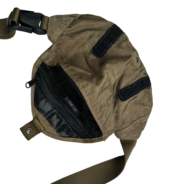 CP Company Khaki Nylon Lens Viewer Cross Body Bag