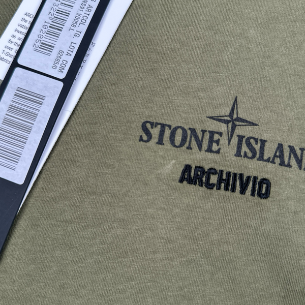 Stone Island 2021 Monobava Archivo Printed T-Shirt - Large
