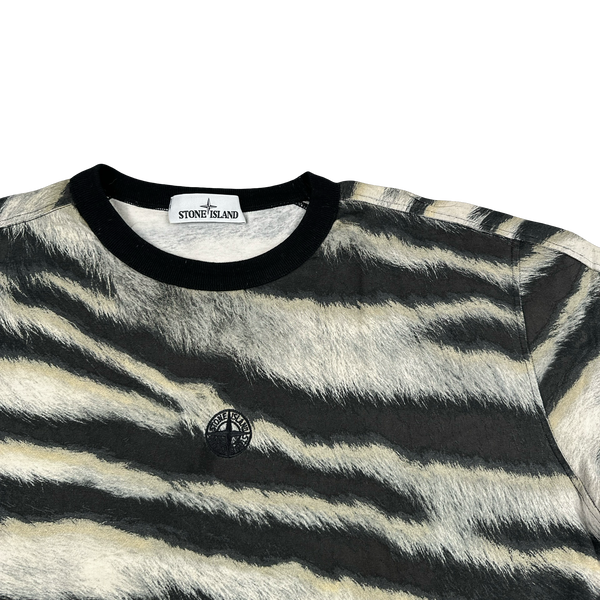 Stone Island 2018 White Tiger Camo T Shirt - XL