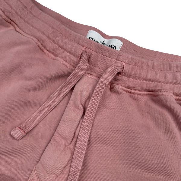 Stone Island 2021 Pink Cotton Pocket Joggers - XL