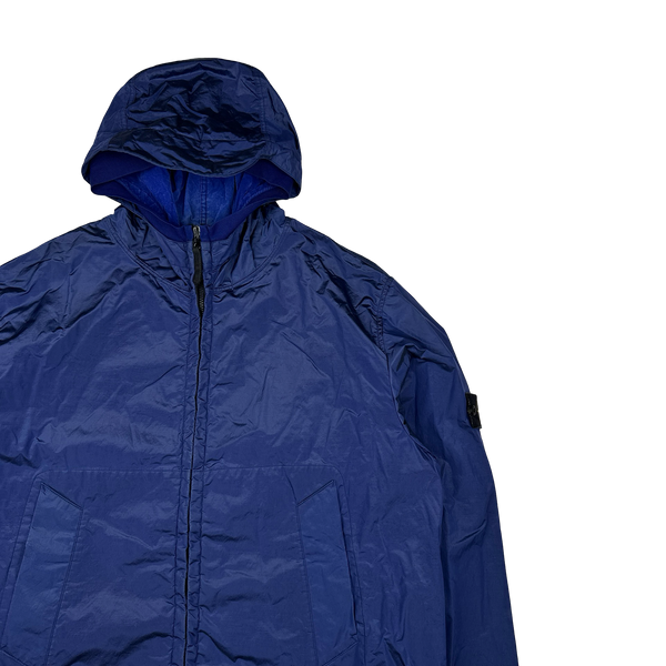 Stone Island 2008 Blue Nylon Metal Shimmer - 3XL
