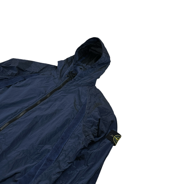 Stone Island 2010 Nylon Metal Shimmer Navy Jacket - XXL