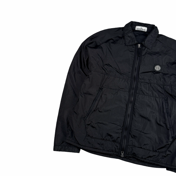 Stone Island Black Padded Nylon Metal Jacket - Small