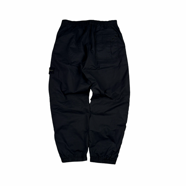Stone Island 2019 Black Cotton Cargo Trousers - 34"