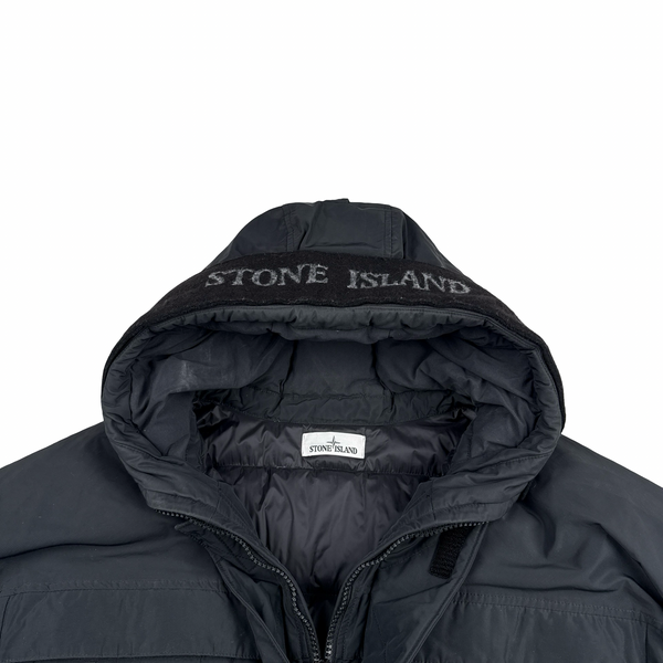 Stone Island 2020 Black Down Filled Micro Reps Jacket - XL