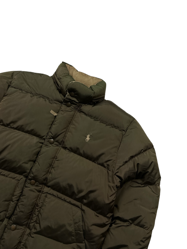 Ralph Lauren Brown Down Puffer Jacket - Small