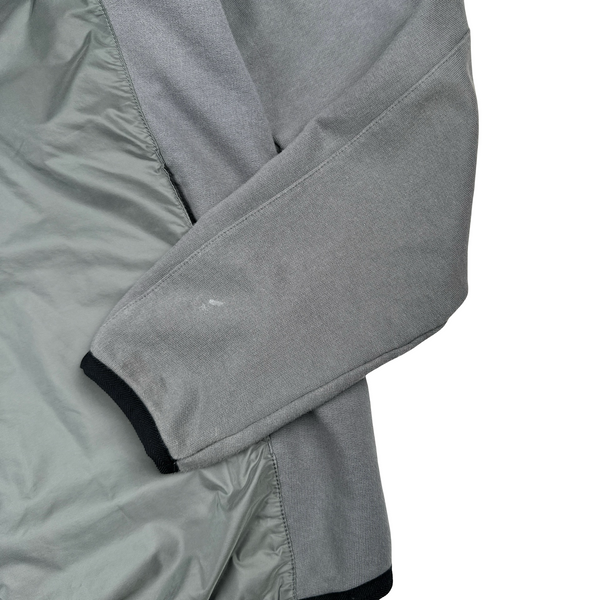 Prada Charcoal Grey Nylon Cotton Crewneck Tracksuit - Large