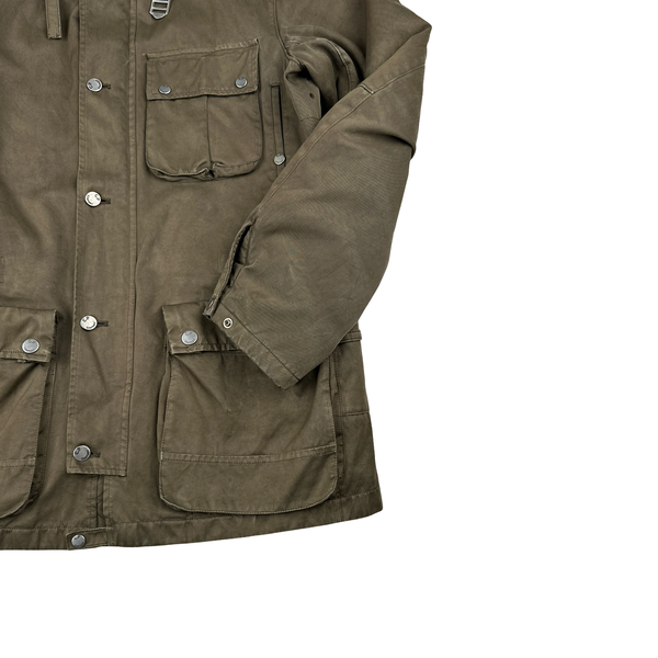 CP Company 2008 Brown Mille Miglia Multi Pocket Field Jacket - Large
