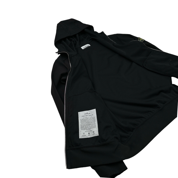 Stone Island 2018 Black Light Soft Shell R Jacket - XL