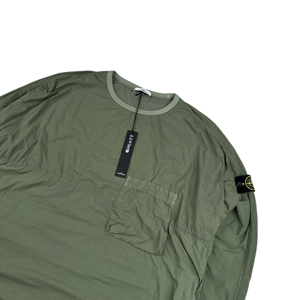 Stone Island 2021 Naslan Light Khaki Multi Pocket Pullover - 3XL