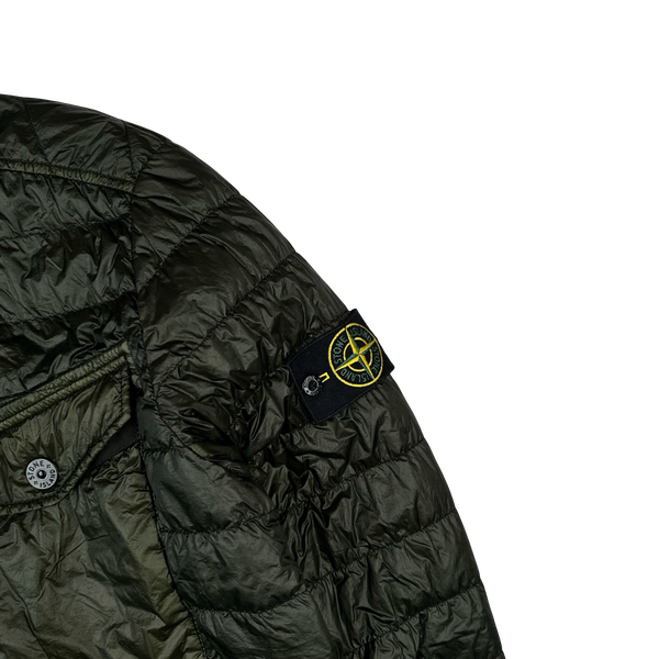 Stone Island 2015 Dark Green Down Filled Overshirt - Large