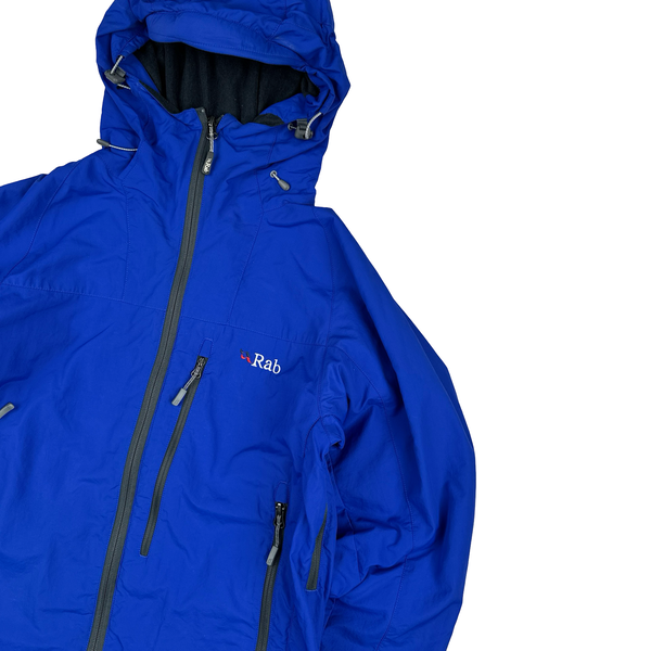 RAB Blue Pertex Vapour-Rise Waterproof Rain Jacket - Small