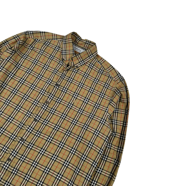 Burberry Nova Check Button Up Shirt - Large