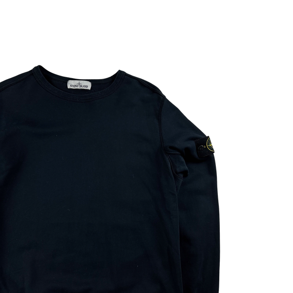 Stone Island 2019 Navy Cotton Crewneck Sweatshirt - Large