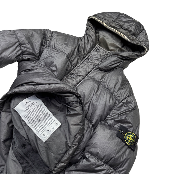 Stone Island 2014 Grey Garment Dyed Puffer Jacket - Large