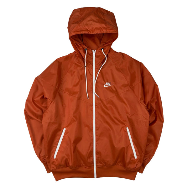 Nike Orange Lightweight Windrunner Hooded Zipped Jacket - Small