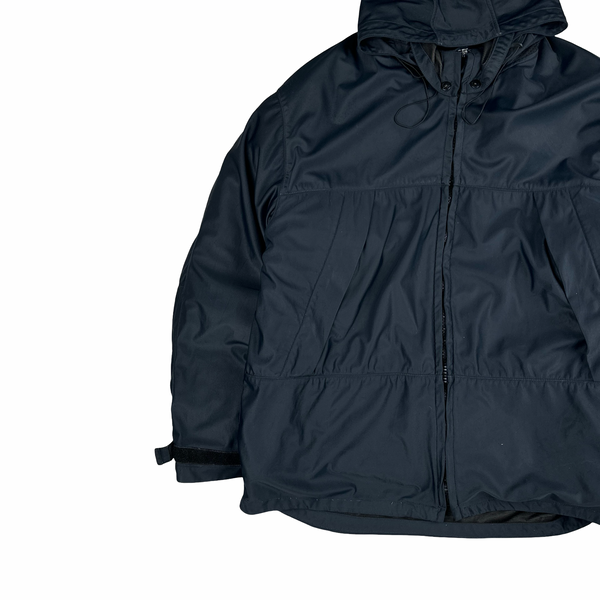 Stone Island Vintage 1996 Navy 3 In 1 Green Edged Dutch Rope Nylam Jacket - XL