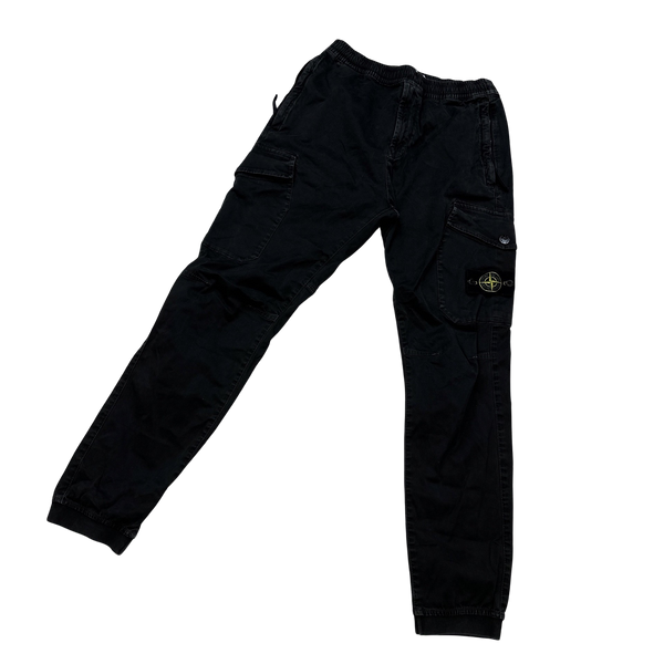 Stone Island 2020 Charcoal RE T Cargo Trousers - 30"