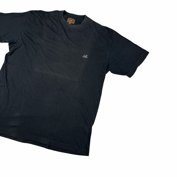 CP Company Vintage Cotton Black Spellout T Shirt - XL